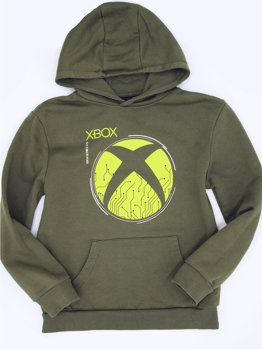 XBOX Pullover Boys Hoodie - Olive Green 13-14 years